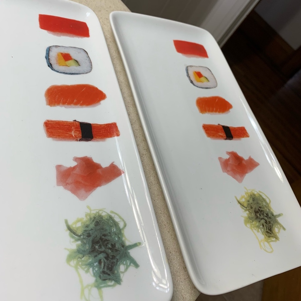 Porcelain Sushi Dishes - Picture 2 of 3